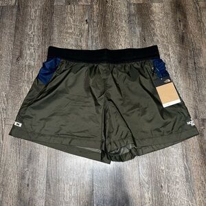 The North Face Shorts Women’s Size Large Green Windfall TNFX‎ Lined Zip Pockets